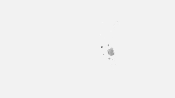 Чернила Разбрызгивают Анимацию Перехода Переход Чернильную Кисть Чернильный Брызг Абстрактные — стоковое видео