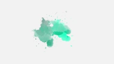 Suluboya fırça mürekkebi düşer. Mürekkep fırçası darbesi değişimi. Mürekkep sıçraması. Soyut mürekkep fırçası lekesi, çarpma, sıvı sanat, kaplama, alfa matte bileşimi, yayılan fırça darbesi. Mürekkep geçiş sıçraması etkisi.