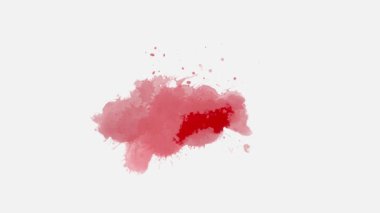 Suluboya fırça mürekkebi düşer. Mürekkep fırçası darbesi değişimi. Mürekkep sıçraması. Soyut mürekkep fırçası lekesi, çarpma, sıvı sanat, kaplama, alfa matte bileşimi, yayılan fırça darbesi. Mürekkep geçiş sıçraması etkisi.