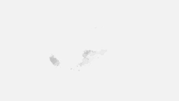 Acuarela Acuarela Abstracta Dibujado Mano Pintura Salpicadura Mancha Fondo Blanco — Vídeos de Stock