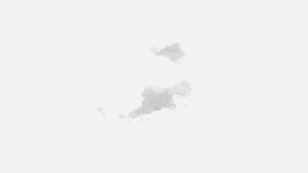 Lovituri Abstracte Perie Acuarelă Ilustrație Vectorială — Videoclip de stoc