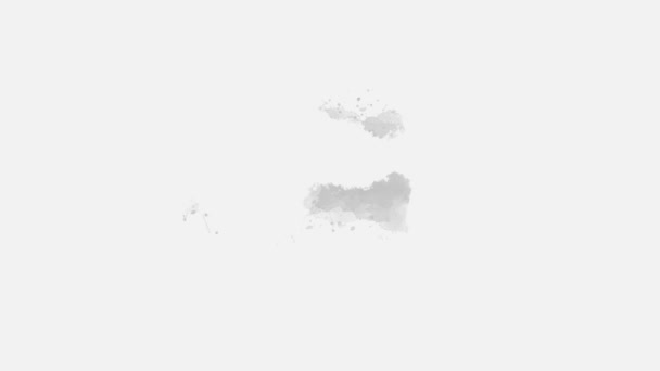 Acuarela Acuarela Abstracta Mancha Salpicadura Pintura Dibujada Mano Sobre Fondo — Vídeos de Stock