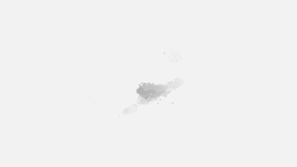 Abstrakte Aquarell Pinselstrich Hintergrund Flüssigkeitsspritzer Künstlerischer Schwarzer Hintergrund — Stockvideo