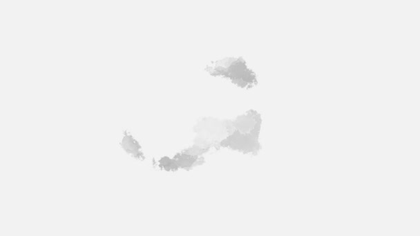 Streszczenie Aquarelle Akwarela Ręcznie Rysowane Paint Splatter Plama Białym Tle — Wideo stockowe