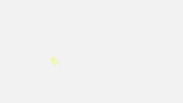 Абстрактне Акварельне Зображення Фоні Рідкою Фарбою Акварелі Ізольоване Білому Червоні — стокове відео