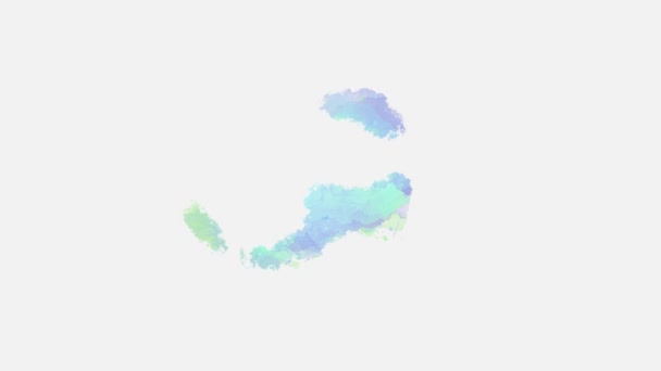 Obraz Pozadí Abstraktní Akvarel Tekutým Koláčem Akarelle Barvy Izolované Bílém — Stock video