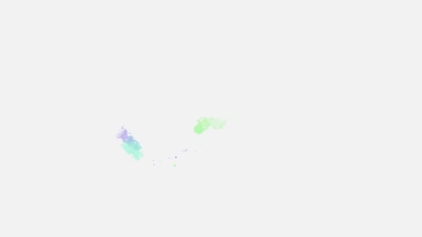 抽象的な水彩アクアレルの背景デザイン カラフルなイラスト — ストック動画