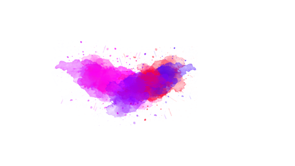 Suluboya fırça darbesi. Mürekkep sıçrama değişimi. Soyut mürekkep lekesi, splat, akışkan sanat, kaplama, alfa matte kompozisyonu, beyaz kağıt üzerine yayılmış. Mürekkep değişimi lekesi yayılıyor.