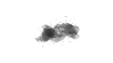 Yumuşak Fırça Fırça Fırça Vuruşu dokusu, Yumuşak boya fırçası sürtünmesi şeffaf bir arka planda yumuşak mürekkep izi, az gösterilen, minimal tasarımlar için ideal.
