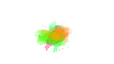  Suluboya fırça darbeleriyle parlak mürekkep damlaları şeffaf arkaplanda renkli, serbest akış kompozisyonu oluşturur..