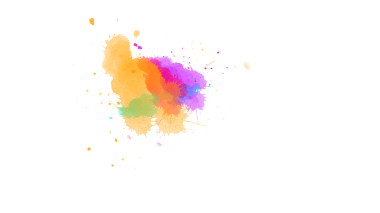  Suluboya fırça darbeleriyle parlak mürekkep damlaları şeffaf arkaplanda renkli, serbest akış kompozisyonu oluşturur..