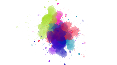 Soyut Mürekkep Patlaması Fırça Vuruşu dokusu, Dinamik boya fırçası dokusu ve şeffaf arkaplan üzerindeki soyut yayılma desenleri ile kalın mürekkep patlaması.