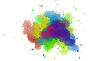 Soyut Mürekkep Patlaması Fırça Vuruşu dokusu, Dinamik boya fırçası dokusu ve şeffaf arkaplan üzerindeki soyut yayılma desenleri ile kalın mürekkep patlaması.