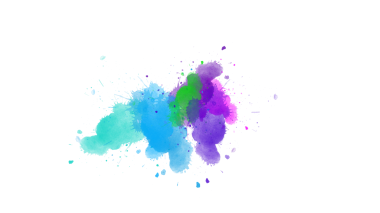 Soyut Mürekkep Patlaması Fırça Vuruşu dokusu, Dinamik boya fırçası dokusu ve şeffaf arkaplan üzerindeki soyut yayılma desenleri ile kalın mürekkep patlaması.