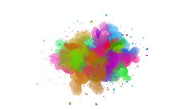 Soyut Mürekkep Patlaması Fırça Vuruşu dokusu, Dinamik boya fırçası dokusu ve şeffaf arkaplan üzerindeki soyut yayılma desenleri ile kalın mürekkep patlaması.