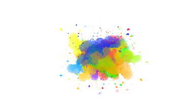 Yumuşak suluboya mürekkep lekesi ince boya fırçası darbeleriyle yayılmış, şeffaf arkaplanlara zarif, akıcı bir dokunuş eklemek için mükemmel..