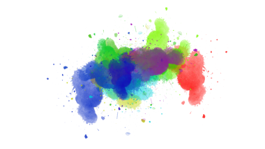 Dinamik mürekkep koyu boya fırçası darbeleriyle renk patlaması yapar, şeffaf bir yüzey üzerinde enerjik ve soyut bir arkaplan yaratır..