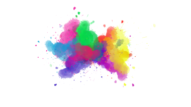 Dinamik mürekkep koyu boya fırçası darbeleriyle renk patlaması yapar, şeffaf bir yüzey üzerinde enerjik ve soyut bir arkaplan yaratır..