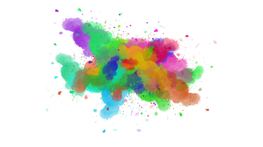 Dinamik mürekkep koyu boya fırçası darbeleriyle renk patlaması yapar, şeffaf bir yüzey üzerinde enerjik ve soyut bir arkaplan yaratır..