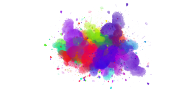 Dinamik mürekkep koyu boya fırçası darbeleriyle renk patlaması yapar, şeffaf bir yüzey üzerinde enerjik ve soyut bir arkaplan yaratır..