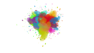 Dinamik mürekkep koyu boya fırçası darbeleriyle renk patlaması yapar, şeffaf bir yüzey üzerinde enerjik ve soyut bir arkaplan yaratır..