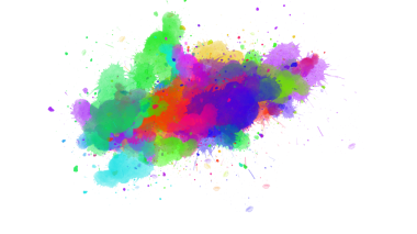 Dinamik mürekkep koyu boya fırçası darbeleriyle renk patlaması yapar, şeffaf bir yüzey üzerinde enerjik ve soyut bir arkaplan yaratır..