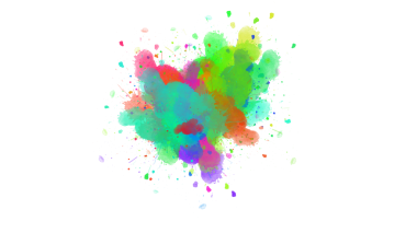 Dinamik mürekkep koyu boya fırçası darbeleriyle renk patlaması yapar, şeffaf bir yüzey üzerinde enerjik ve soyut bir arkaplan yaratır..