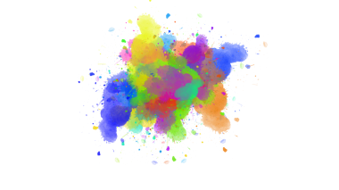 Dinamik mürekkep koyu boya fırçası darbeleriyle renk patlaması yapar, şeffaf bir yüzey üzerinde enerjik ve soyut bir arkaplan yaratır..