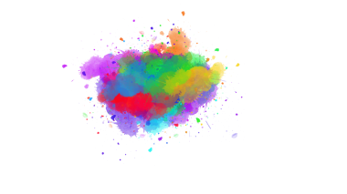 Dinamik mürekkep koyu boya fırçası darbeleriyle renk patlaması yapar, şeffaf bir yüzey üzerinde enerjik ve soyut bir arkaplan yaratır..