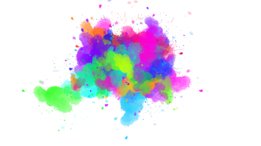 Dinamik mürekkep koyu boya fırçası darbeleriyle renk patlaması yapar, şeffaf bir yüzey üzerinde enerjik ve soyut bir arkaplan yaratır..