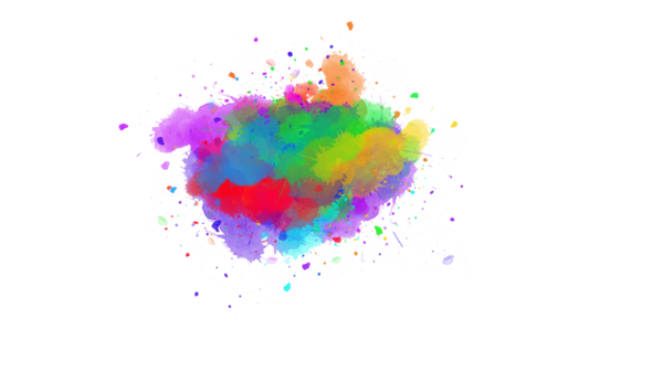 Dinamik mürekkep koyu boya fırçası darbeleriyle renk patlaması yapar, şeffaf bir yüzey üzerinde enerjik ve soyut bir arkaplan yaratır..