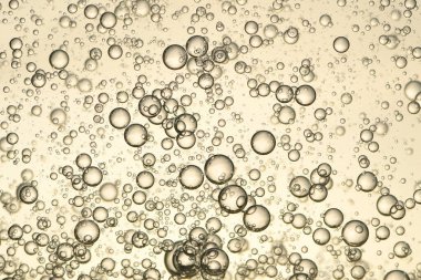 Altın şampanya kabarcıkları, köpüklü, karbonatlı.