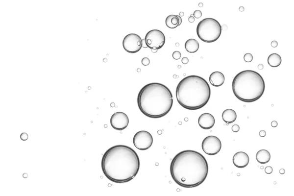 Blasen Einem Glas Wasser — Stockfoto