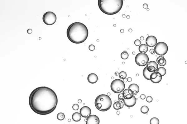 Burbujas Color Gris Claro Eleva Hacia Superficie —  Fotos de Stock