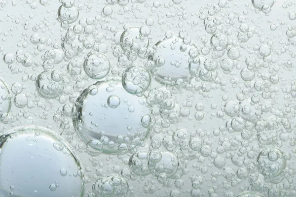 Flytande Blandning Innehåller Många Flödande Bubblor — Stockfoto