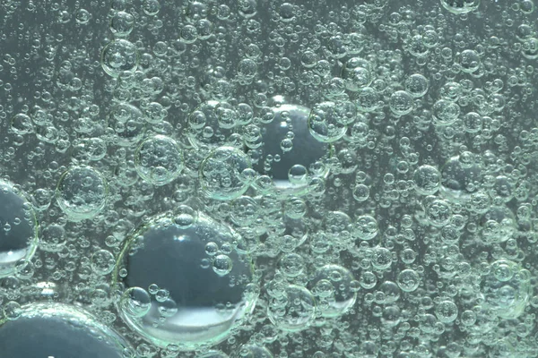 Burbujas Agua Brillante Astilla Fondo Oscuro — Foto de Stock