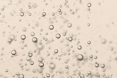 Şampanya kabarcıkları bir bardakta akıyor. 