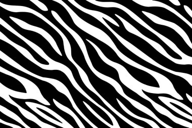 Siyah beyaz desenli.