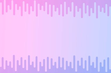 Metin alanlı pembe ve mavi oval desen.