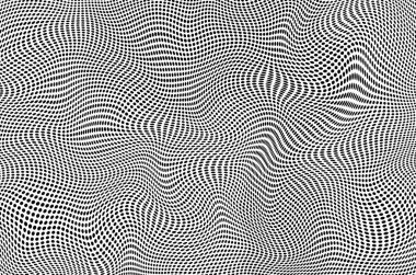 Optik desendeki siyah noktalar