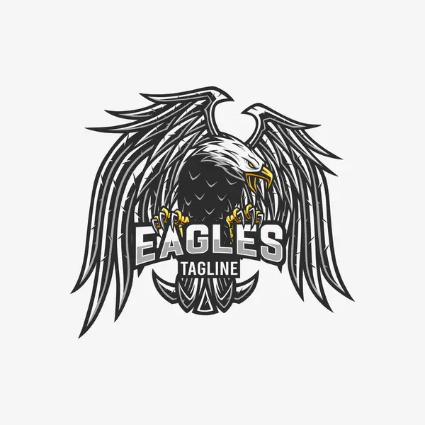 Vector Illustration Shape Eagle Sports Logos Clothing Brands Tattoos Automotive — Stock Photo, Image