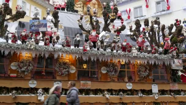Baden Baden Décembre 2022 Décoration Noël Magnifiquement Décorée Avec Beaucoup — Video