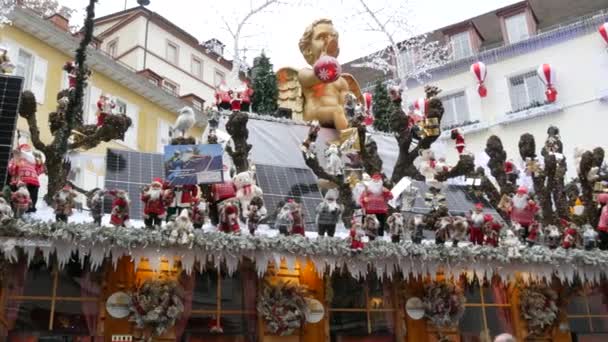 Baden Baden Décembre 2022 Décoration Noël Magnifiquement Décorée Avec Beaucoup — Video