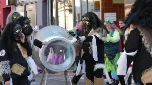 February 2023 Kehl Germany Festive Rosenmontag Carnival Procession Occasion Spring — Stok video