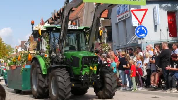 Buhl Niemcy Września 2022 Festiwal Żniw Śliwkowych Uroczysta Parada Uroczyście — Wideo stockowe