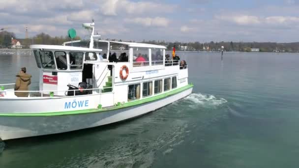 Konstanz Alemania Abril 2023 Lago Constanza Lago Más Grande Los — Vídeo de stock