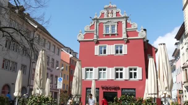 Konstanz Deutschland April 2023 Blick Auf Ein Schönes Historisches Gebäude — Stockvideo