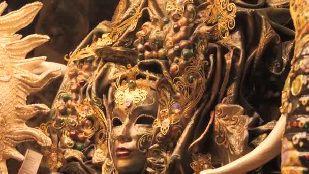 Venise Italie Septembre 2023 Beaucoup Masques Carnaval Vénitien Incroyablement Beaux — Video