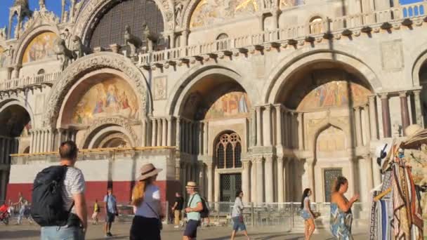 Wenecja Włochy Września 2023 Widok Niesamowicie Piękną Katedrę Marka Zwolniony — Wideo stockowe