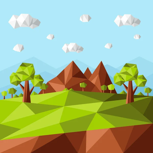 Flat design illustration scenery vector polygonal portrait style. Minimalist  style. Can use for wallpaper mobile, mobile design, UI UX, and social media  template. 7810138 Vector Art at Vecteezy